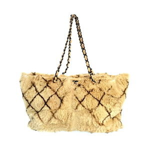 Chanel Fur Chain Tote Bag